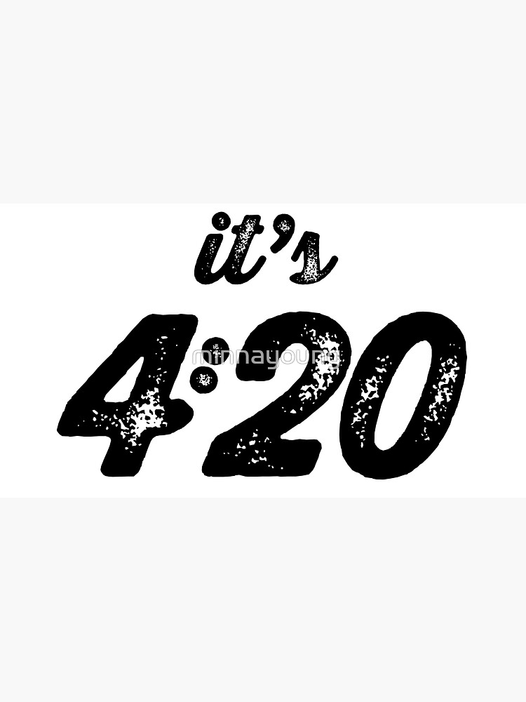 Thumbnail 7 of 7, Cap, "it's 4:20" designed and sold by minnayoung.