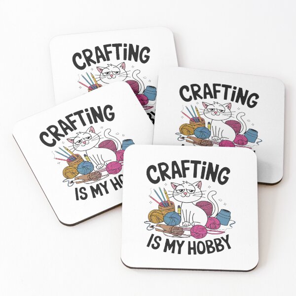 Item preview, Crafting Is My Hobby Cat designed and sold by MonkiFlipp.