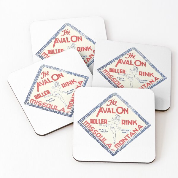 Item preview, The Avalon Roller Rink Missoula Montana Roller Skating Rink Sticker Decal Label designed and sold by tislord.