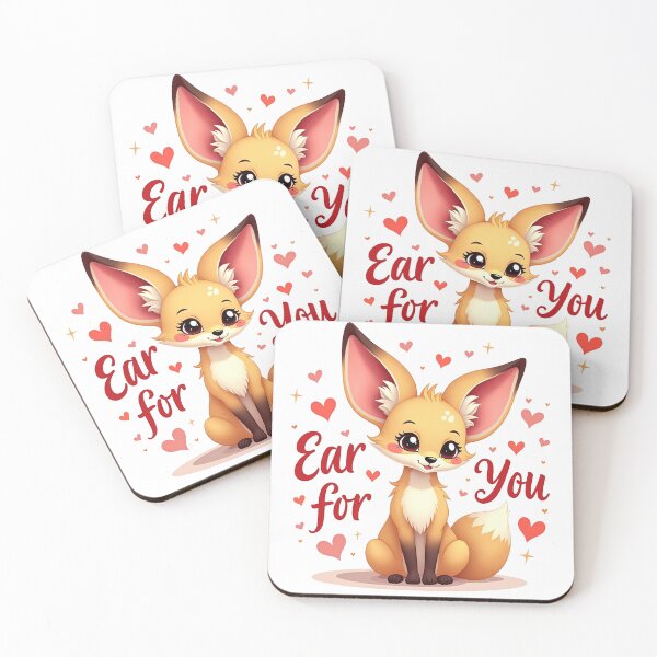 Item preview, Cute Valentine Fox - Ear for You designed and sold by Bulwshop.