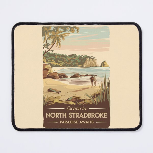 Item preview, North Stradbroke Island Australia Illustration Travel Art Vintage designed and sold by KrisSidDesigns.