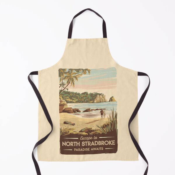 Item preview, North Stradbroke Island Australia Illustration Travel Art Vintage designed and sold by KrisSidDesigns.