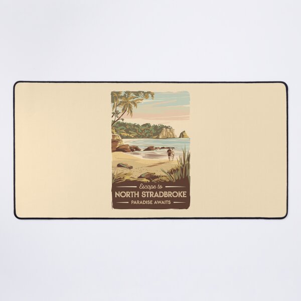 Item preview, North Stradbroke Island Australia Illustration Travel Art Vintage designed and sold by KrisSidDesigns.