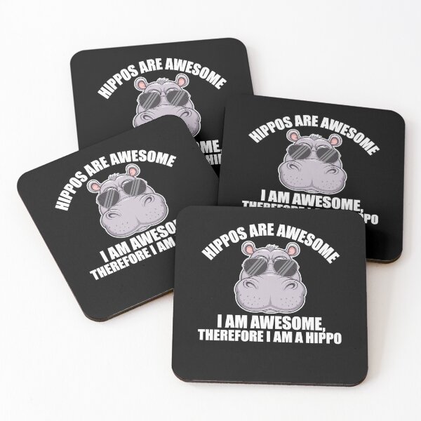 Item preview, Funny Hippos Are Awesome I Am Awesome Therefore I’m A Hippo designed and sold by Hananiah Merch.