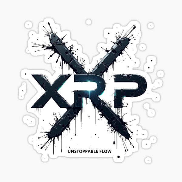 Item preview, XRP Logo with Unstoppable Flow Design designed and sold by TrendVoyager.