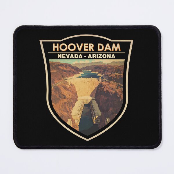 Item preview, Hoover Dam Travel Art Badge designed and sold by KrisSidDesigns.