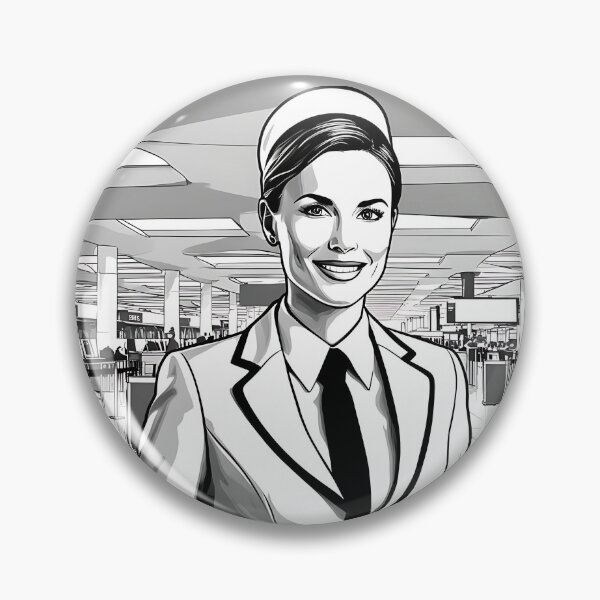 Item preview, Female Cabin Crew at the airport designed and sold by EMairplanes.