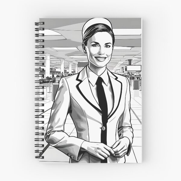 Item preview, Female Cabin Crew at the airport designed and sold by EMairplanes.