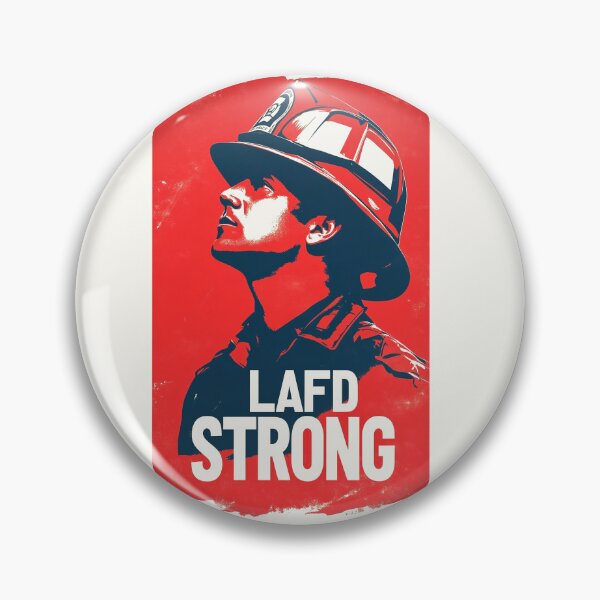 Item preview, LAFD Strong - Firefighter Tribute designed and sold by Retro Travel Design.