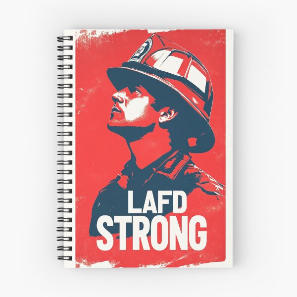 Item preview, LAFD Strong - Firefighter Tribute designed and sold by Retro Travel Design.