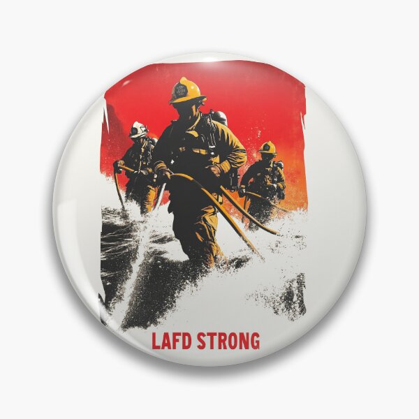 Item preview, LAFD Strong - Heroes in Action designed and sold by Retro Travel Design.