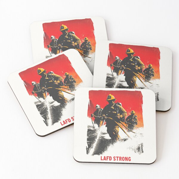 Item preview, LAFD Strong - Heroes in Action designed and sold by Retro Travel Design.