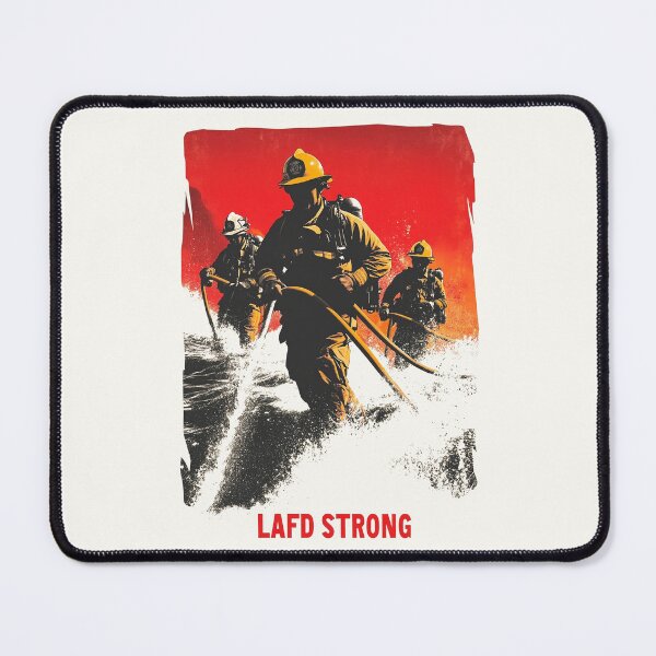 Item preview, LAFD Strong - Heroes in Action designed and sold by Retro Travel Design.