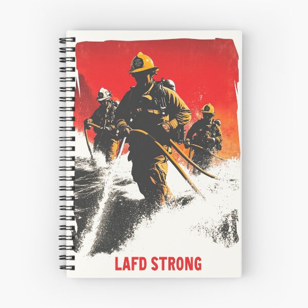 Item preview, LAFD Strong - Heroes in Action designed and sold by Retro Travel Design.