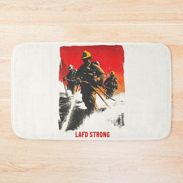 Item preview, LAFD Strong - Heroes in Action designed and sold by Retro Travel Design.