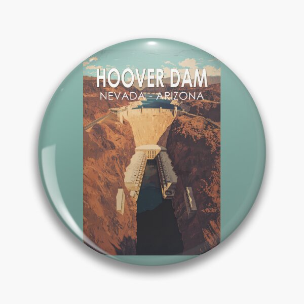 Item preview, Hoover Dam Travel Art Vintage designed and sold by KrisSidDesigns.