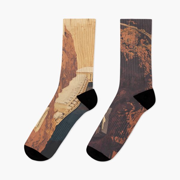 Item preview, Hoover Dam Travel Art Vintage designed and sold by KrisSidDesigns.