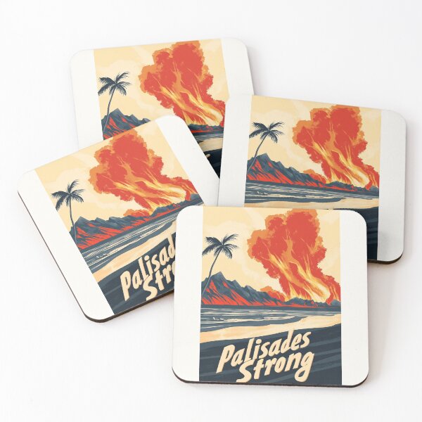 Item preview, Palisades Strong - Resilience in the Face of Fire designed and sold by Retro Travel Design.