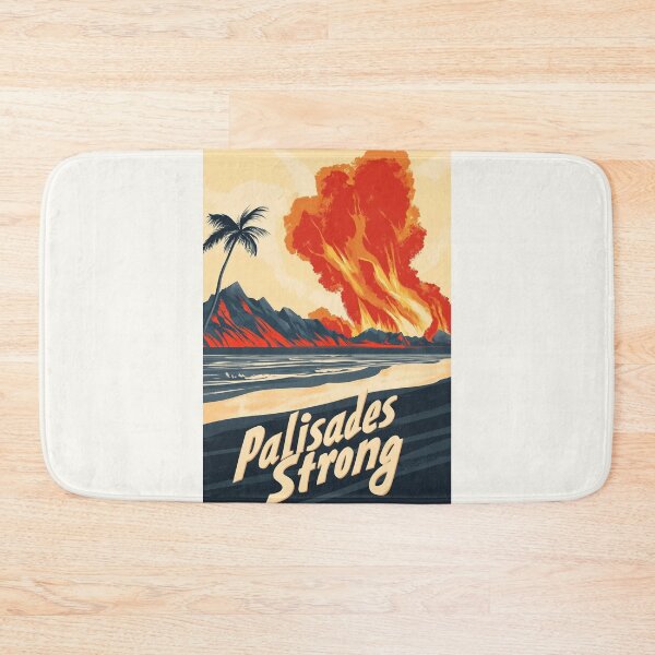 Item preview, Palisades Strong - Resilience in the Face of Fire designed and sold by Retro Travel Design.