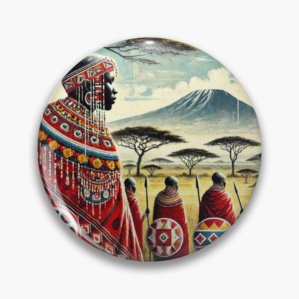 Item preview, Maasai Tribe Artwork – Vibrant African Culture and Heritage Design designed and sold by RelaxMusic.