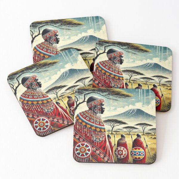 Item preview, Maasai Tribe Artwork – Vibrant African Culture and Heritage Design designed and sold by RelaxMusic.