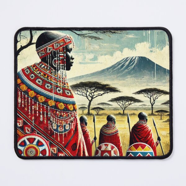 Item preview, Maasai Tribe Artwork – Vibrant African Culture and Heritage Design designed and sold by RelaxMusic.