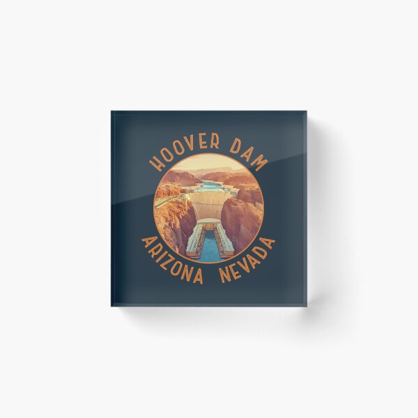 Item preview, Hoover Dam Retro Distressed Circle designed and sold by KrisSidDesigns.