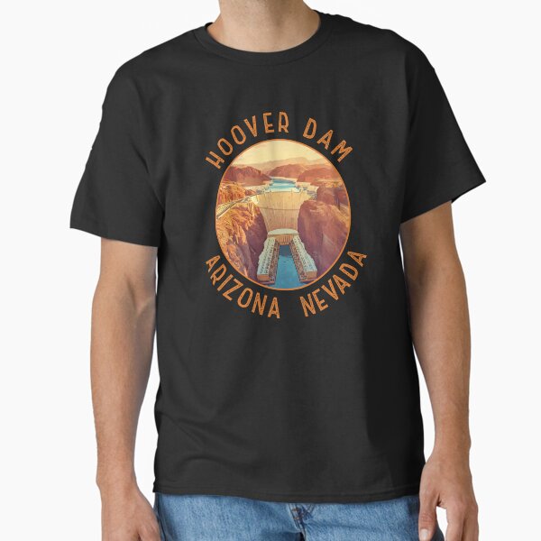 Item preview, Hoover Dam Retro Distressed Circle designed and sold by KrisSidDesigns.
