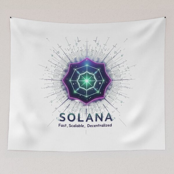 Item preview, Solana Star Galactic Digital Design Tee designed and sold by TrendVoyager.