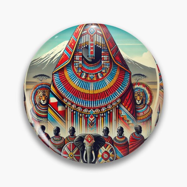 Item preview, Maasai Tribe Artwork – Vibrant African Culture and Heritage Design designed and sold by RelaxMusic.