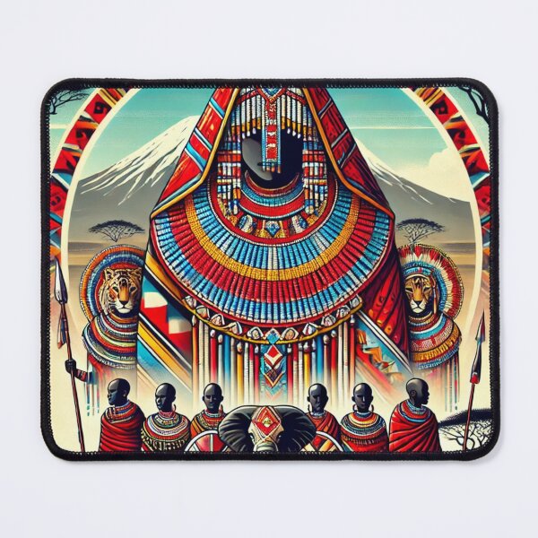 Item preview, Maasai Tribe Artwork – Vibrant African Culture and Heritage Design designed and sold by RelaxMusic.