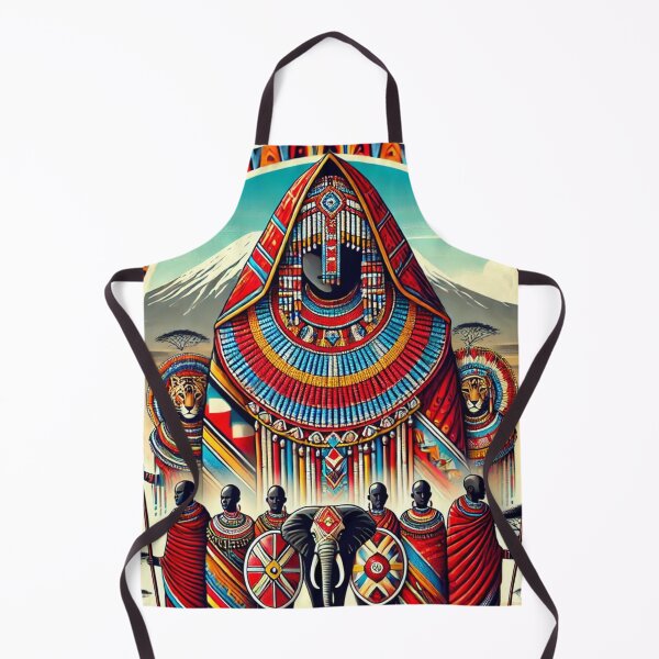 Item preview, Maasai Tribe Artwork – Vibrant African Culture and Heritage Design designed and sold by RelaxMusic.