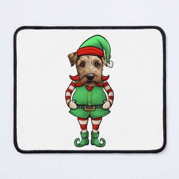 Item preview, Funny Christmas Elf Irish Terrier Dog designed and sold by whyitsme.