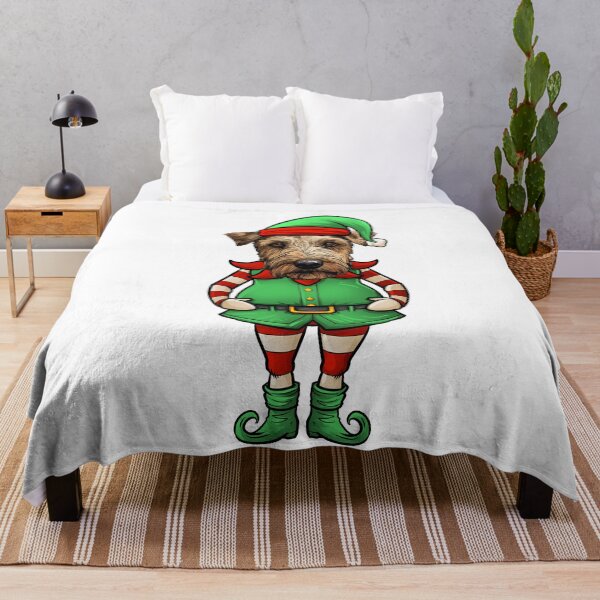 Item preview, Funny Christmas Elf Irish Terrier Dog designed and sold by whyitsme.
