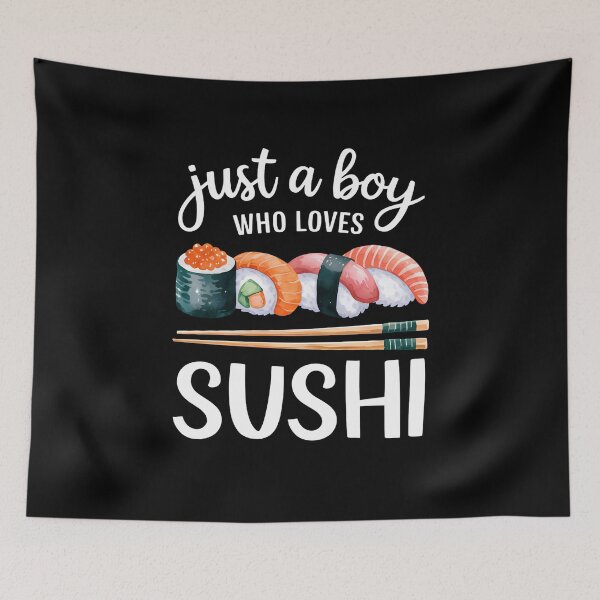 Item preview, Just A Boy Who Loves Sushi Sushi Lover Boy designed and sold by OskarArts.