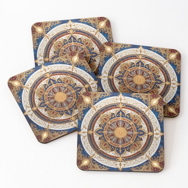 Item preview, Cosmic Mandala with Golden Details and Ornamental Style designed and sold by MandalasShops.