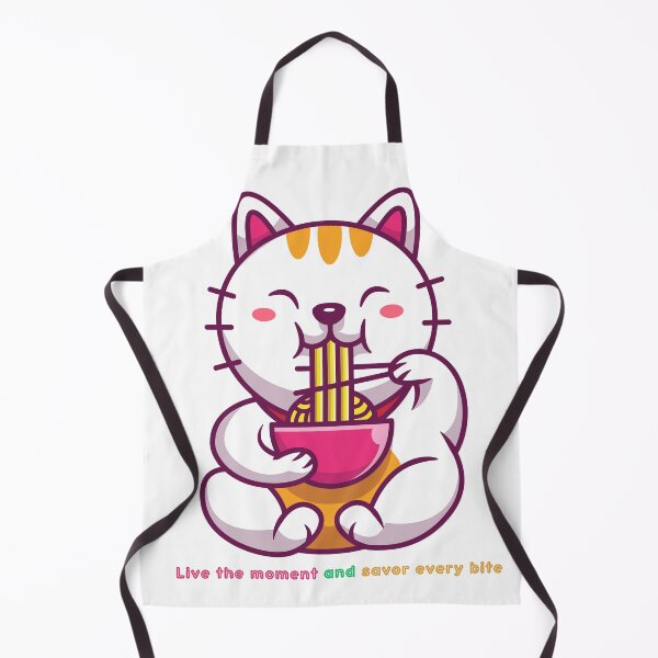 Artikelvorschau, Happy Cat Enjoying Noodles with Joy entworfen und verkauft von Dranassben17.