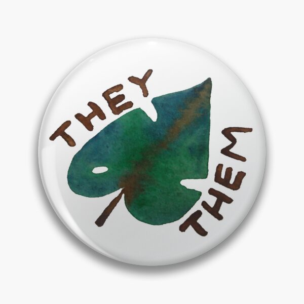 Item preview, They/Them Tropical Pronouns designed and sold by femmenotfemale.