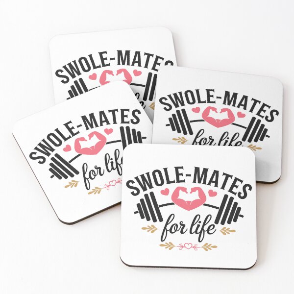 Item preview, Swole-Mates for Life Funny Gym Couple Valentine's Day designed and sold by tmerchtrends.