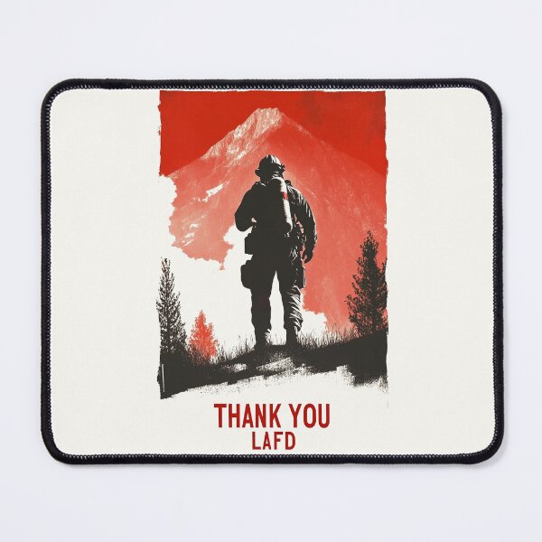 Item preview, Thank You LAFD - Heroes of the Mountains designed and sold by Retro Travel Design.