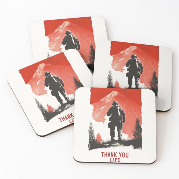Item preview, Thank You LAFD - Heroes of the Mountains designed and sold by Retro Travel Design.