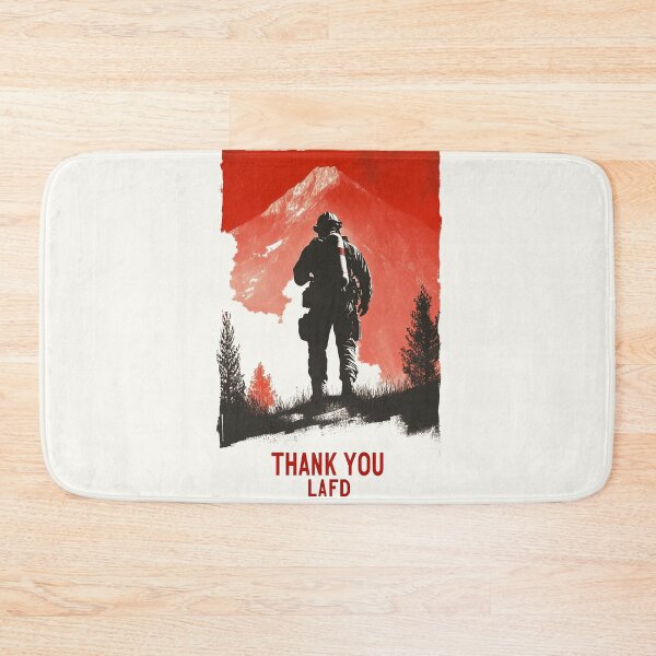 Item preview, Thank You LAFD - Heroes of the Mountains designed and sold by Retro Travel Design.