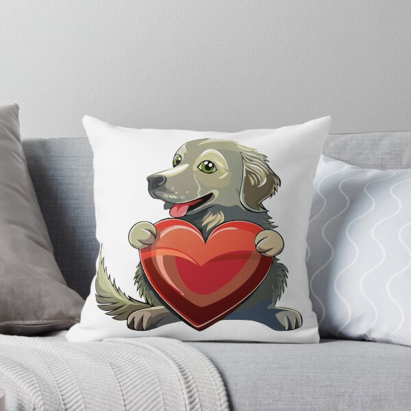 Item preview, Love my golden retriver dog Valentine heart AI generated designed and sold by EngineerGoC.