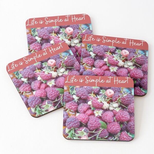 Item preview, Life  is Simple- raspberries  designed and sold by SimpleatHeart.