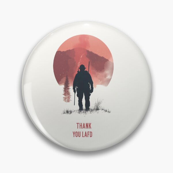 Item preview, Thank You LAFD - Guardians of the Wildfires designed and sold by Retro Travel Design.