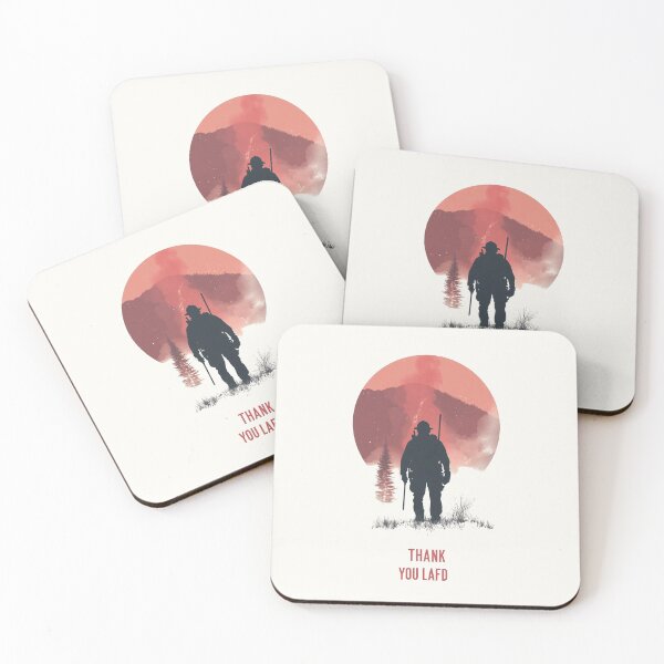 Item preview, Thank You LAFD - Guardians of the Wildfires designed and sold by Retro Travel Design.