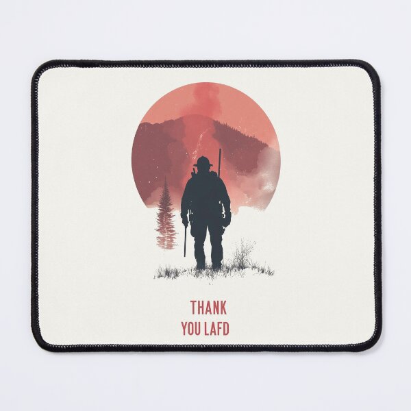 Item preview, Thank You LAFD - Guardians of the Wildfires designed and sold by Retro Travel Design.