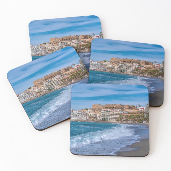 Item preview, Almunecar Spain Beach Sea and Castle Costa del Sol designed and sold by acceleratorhams.