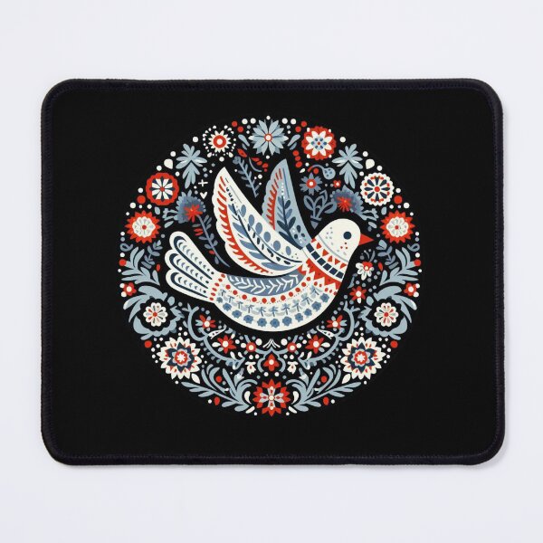 Item preview, Scandinavian Folk Art Dove designed and sold by Myra365Art.