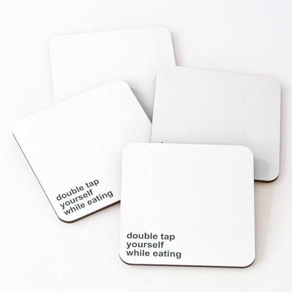 Item preview, Double Tap Yourself While Eating – BJJ Humor for Foodies designed and sold by ReggieDior.